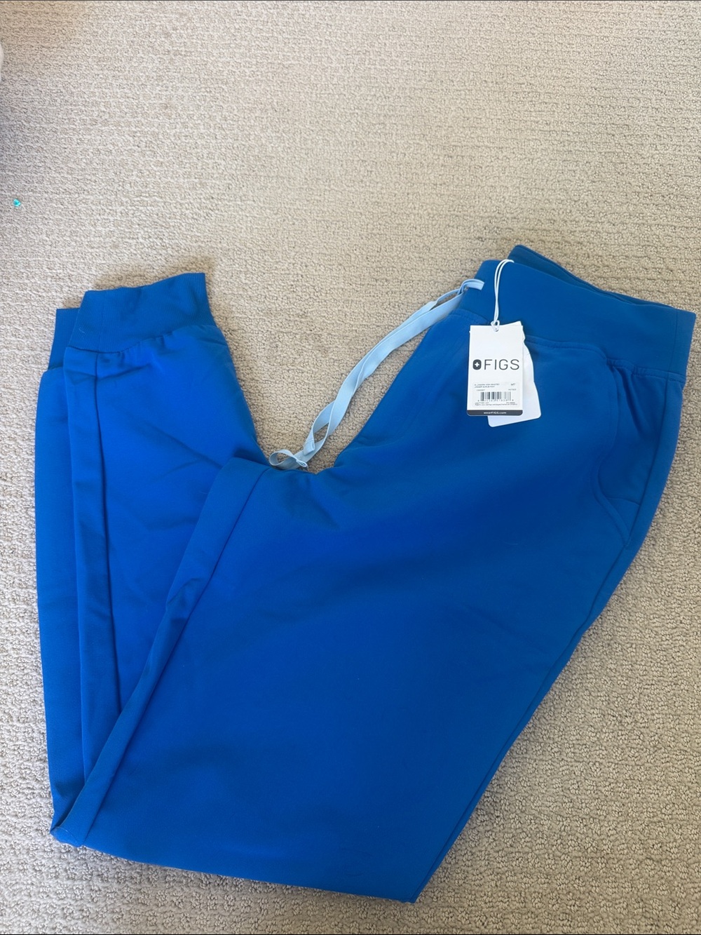 Figs Cobalt Blue Scrub Joggers